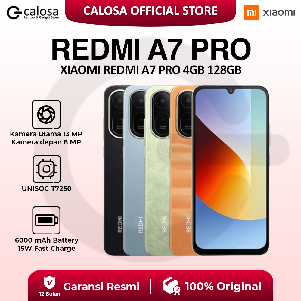 XIAOMI REDMI A7 PRO RAM 4GB 128GB PENYIMPANAN Layar imersif 6.9 inch Baterai 6000mAh Storage hp reko