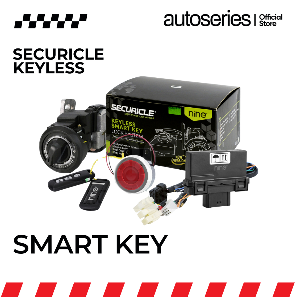 SECURICLE Smart Alarm Motor Beat Yamaha Mio Honda Beat Kunci Kontak Anti Maling Keyless - AUTOJKT