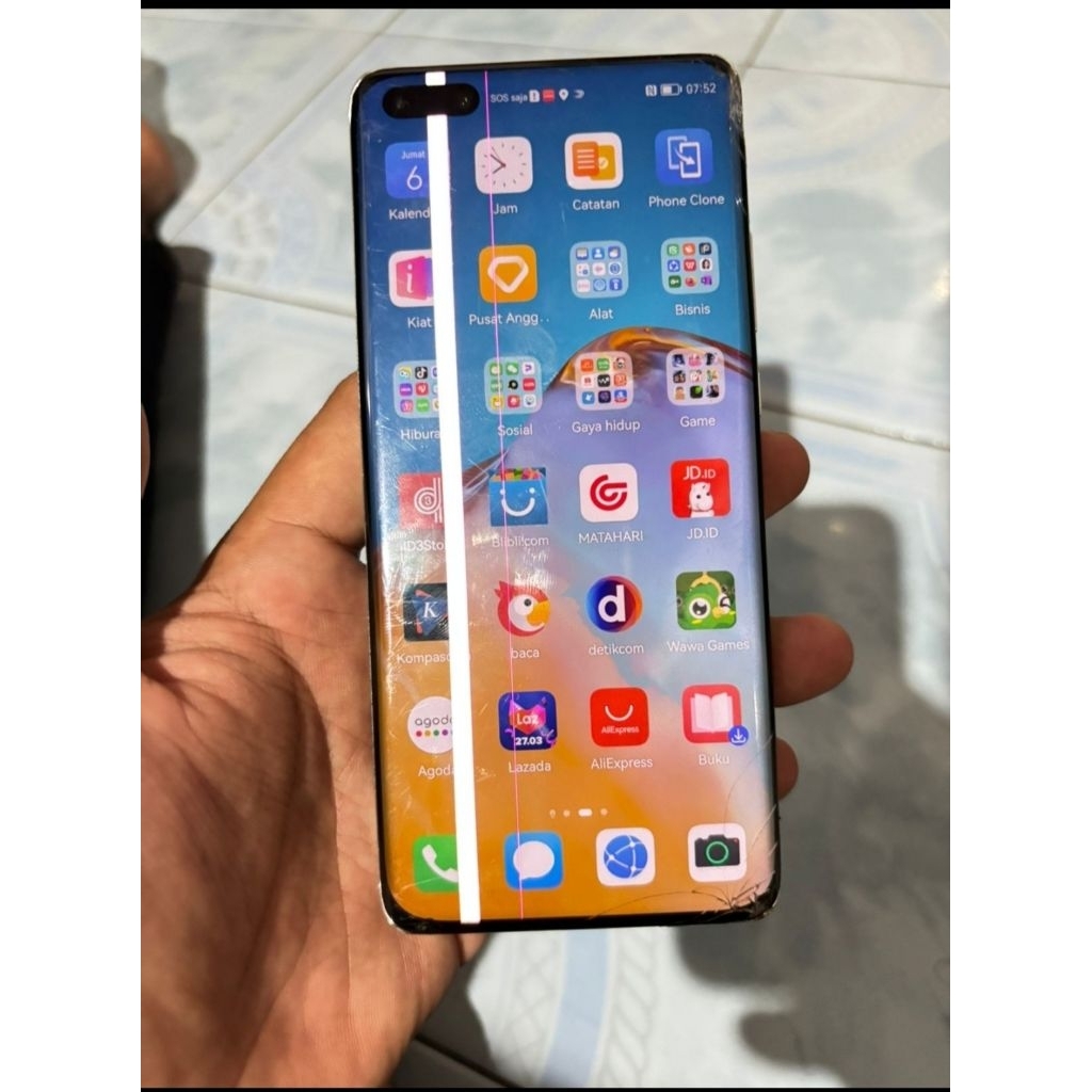 Huawei P40 Pro Minus LCD Sesuai Foto