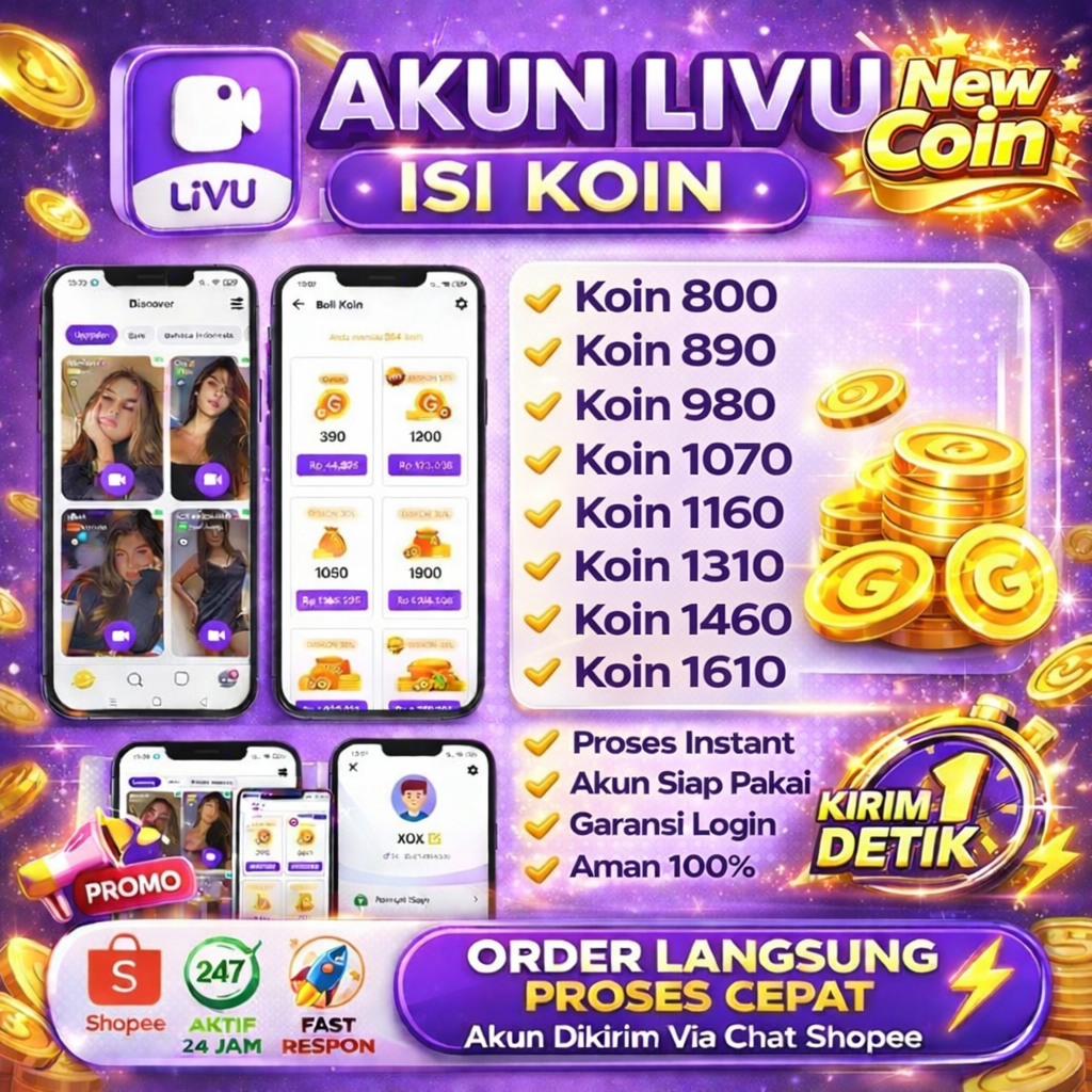 Akun LIVU Premium isi Koin Murah - Akun siap pakai Garansi Promo