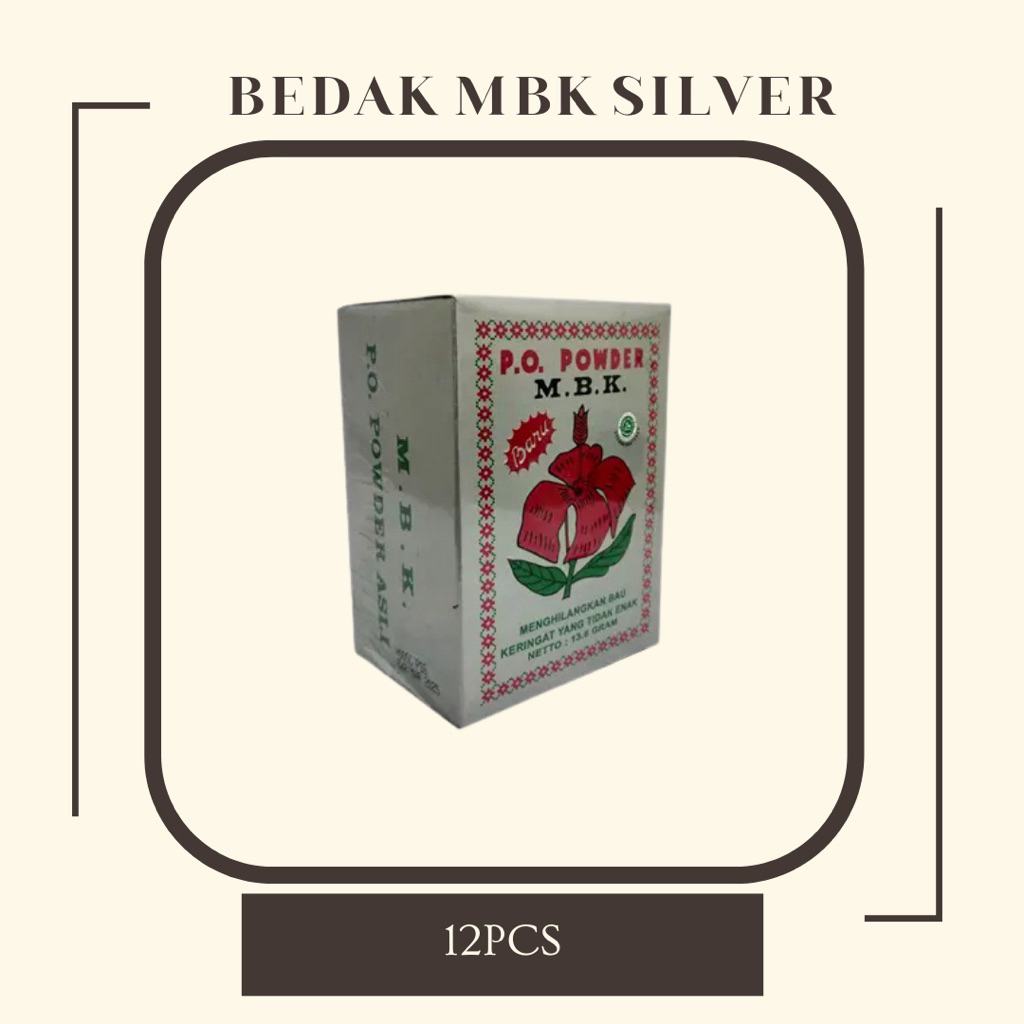 [ PACK ] BEDAK MBK SILVER / BEDAK TABUR ANTI BAU BADAN / BEDAK ANTI BAU KETIAK