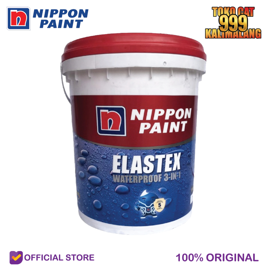 Cat Tembok Rumah Waterproof Anti Bocor Nippon Paint Elastex 3in1 /20Kg REGULER/CARGO
