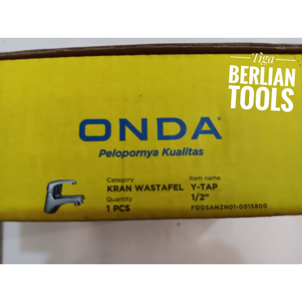 ONDA Kran Wastafel Y TAP 1/2" Kran Wastafel Onda / Kran Air Onda