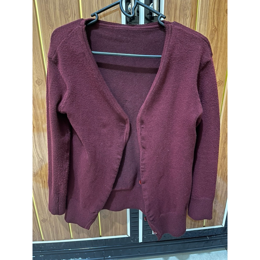cardigan maroon