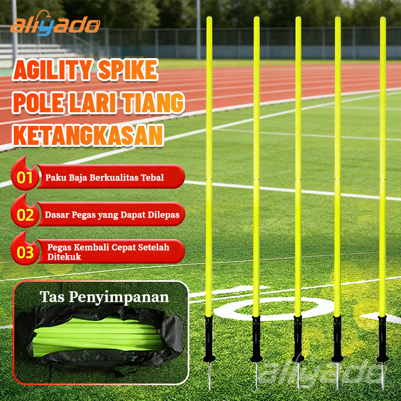 AGILITY SPIKE POLE LARI TIANG KETANGKASAN With Spring Per ORIGINAL