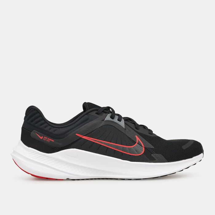 Nike Quest 5 Road Running - Black-Red - Sepatu lari running original Nike DD0204-004 Size 40