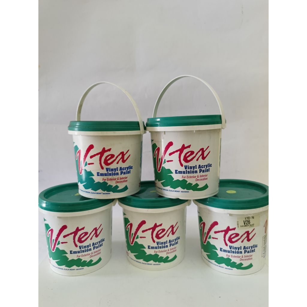 CAT TEMBOK V-Tex 1kg Murah CAT DINDING V-TEX 1KG CAT EXTERIOR DAN INTERIOR