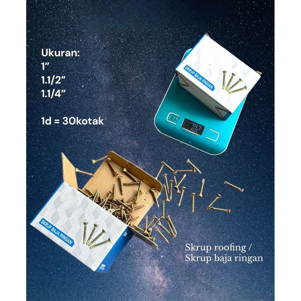 Sekrup Baja Ringan Roofing SDS