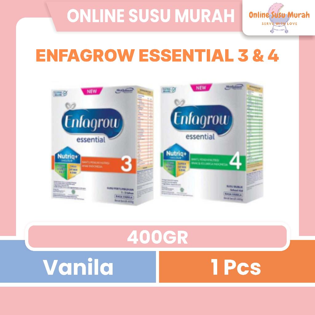 ENFAGROW ESSENTIAL 3 4 400GR TAHAP 3 1-3 THN TAHAP 4 3 TAHUN KE ATAS 400 GR ENFA GROW SSKD