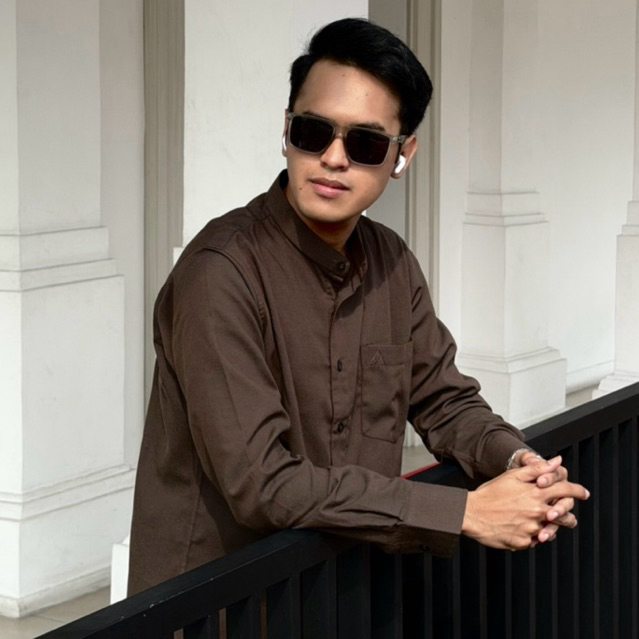 AEH KEMKO MAHOGANY • Kemeja Koko Mahogany • Kemeja Koko katun Oxford premium • Kemeja koko habib Ahm