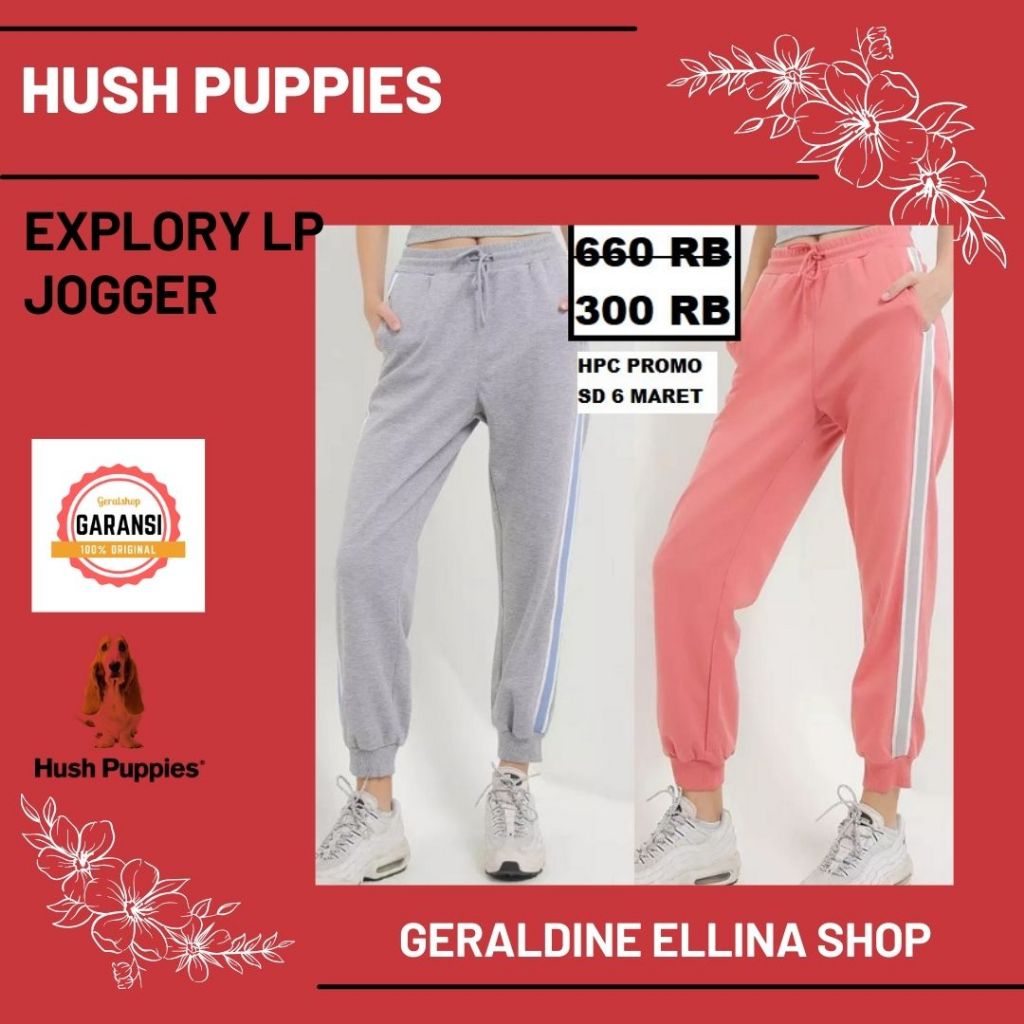 Celana jogger pants wanita Hush Puppies 100% original seri EXPLORY