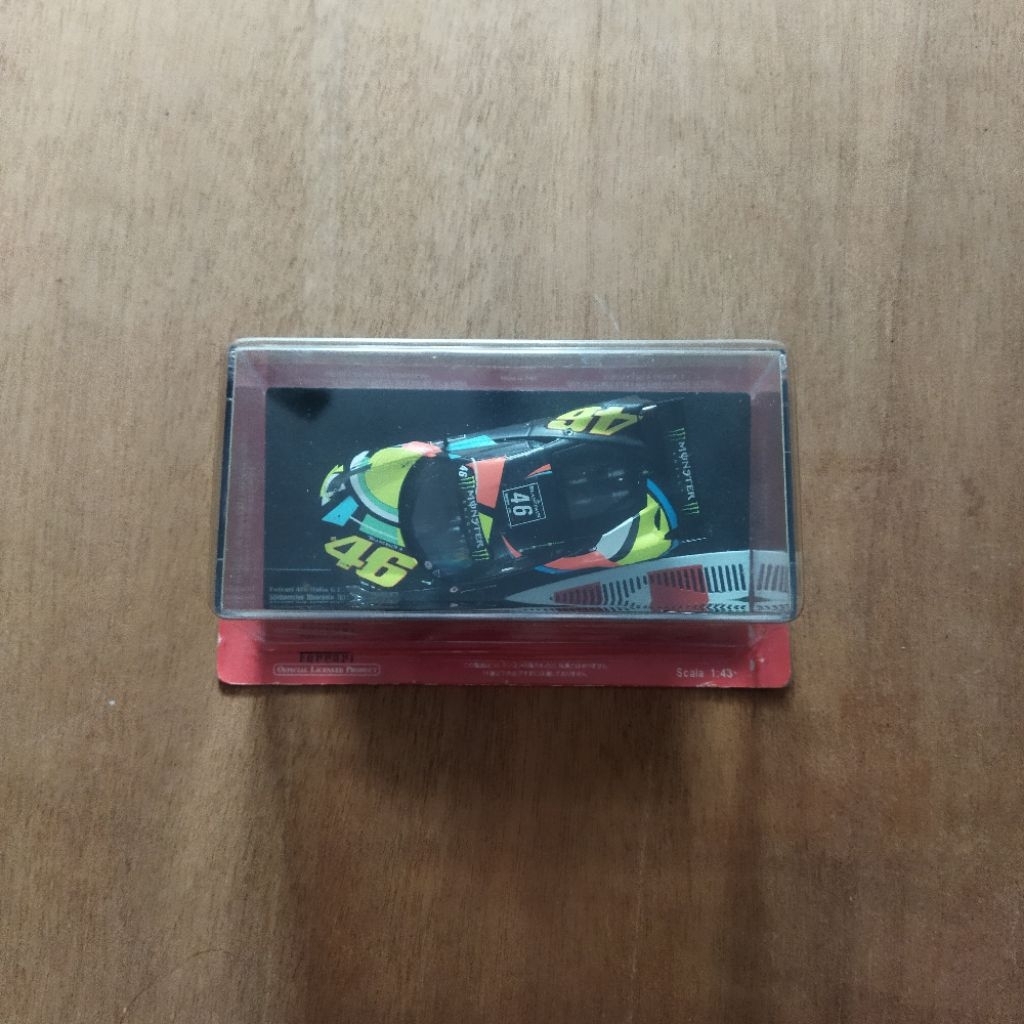 Mobil balap Valentino Rossi 1:43 Altaya 2012 Nurburgring Blancpain Ferrari 458 Italia GT3