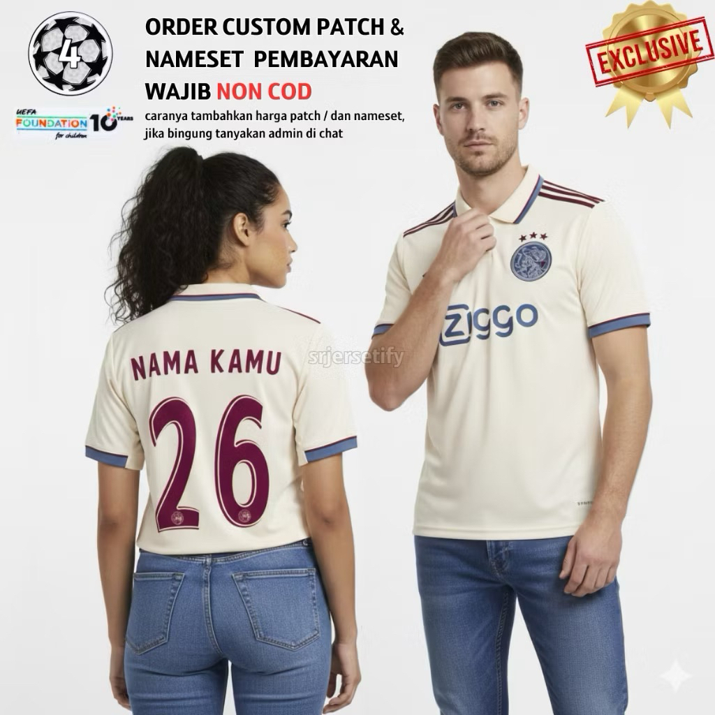 Jersey Ajax Third 2025 2026 Grade Original - Jersey Ajax 3RD High Quality