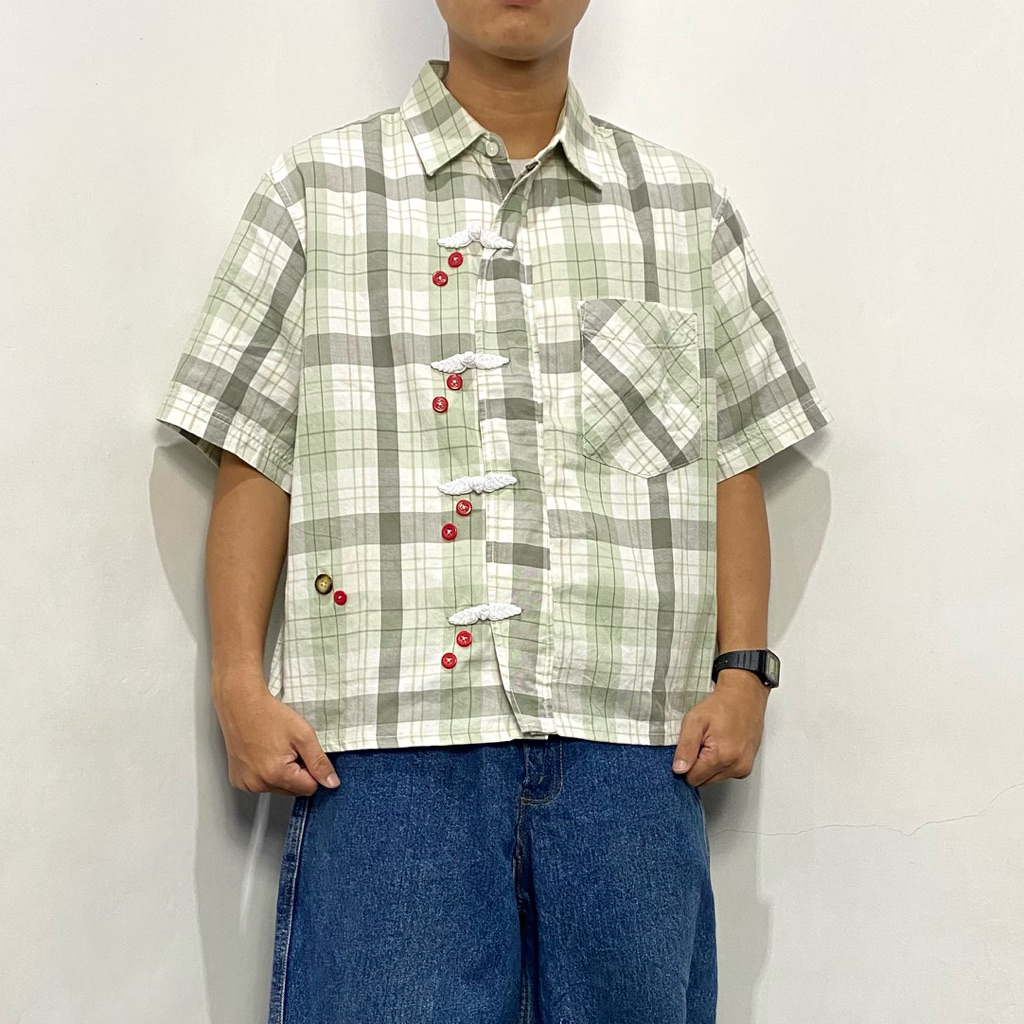 SEM/R cheongsam Boxy Shirt