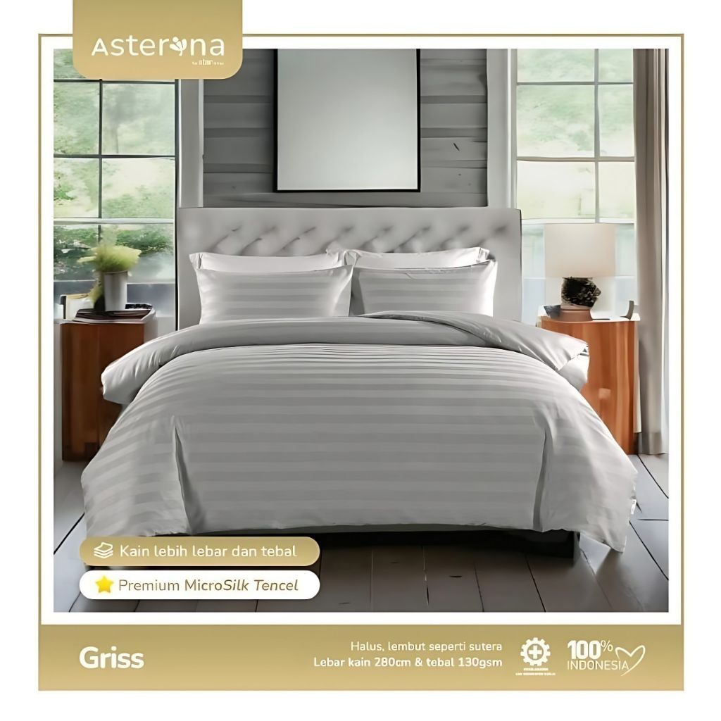 sprei set karet antigeser microsilk tencel
