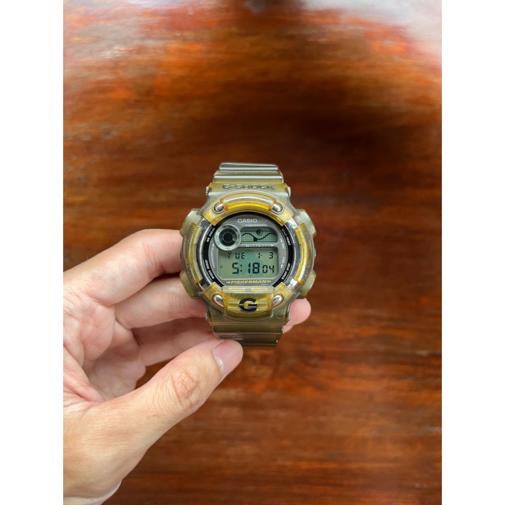Gshock DW 8600 Fisherman ORIGINAL Vintage Rare Warna smoke (made in Japan)