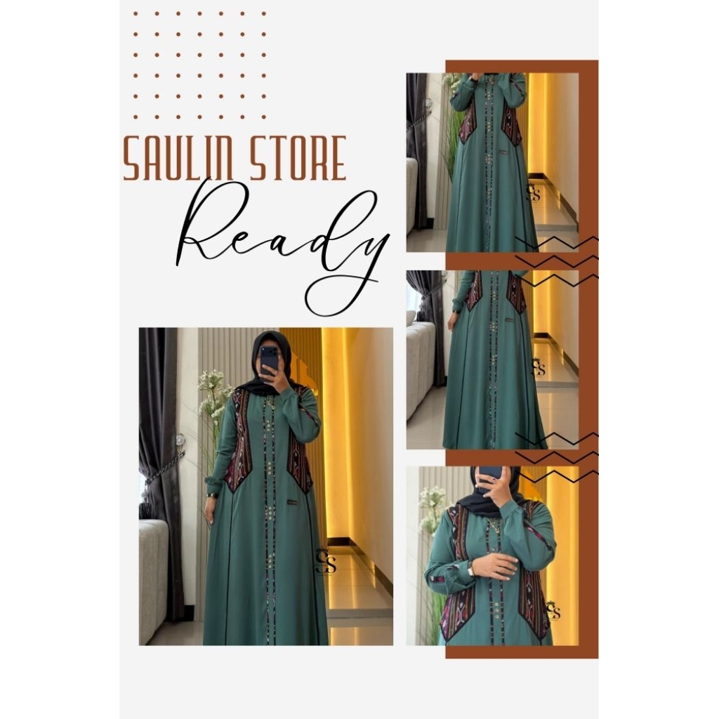 SAULIN STORE TERBARU GAMIS TWILL EBONY ETNIK