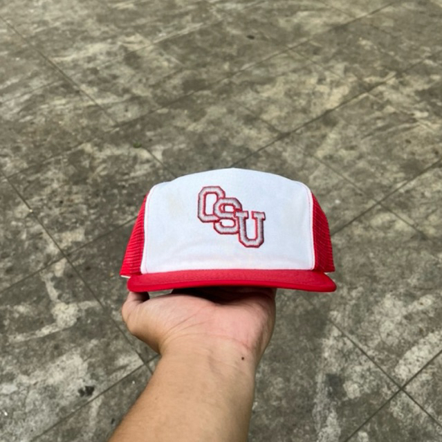 Vintage 70s 80s Ohio State Buckeyes Trucker Hat Snapback Cap Made in USA