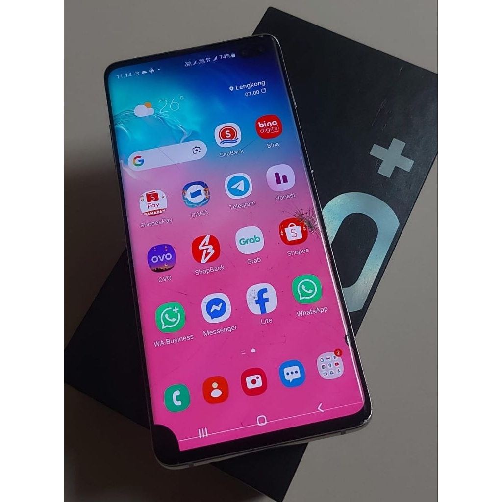 Samsung S10 Plus 8/128 Lengkap ex SEIN