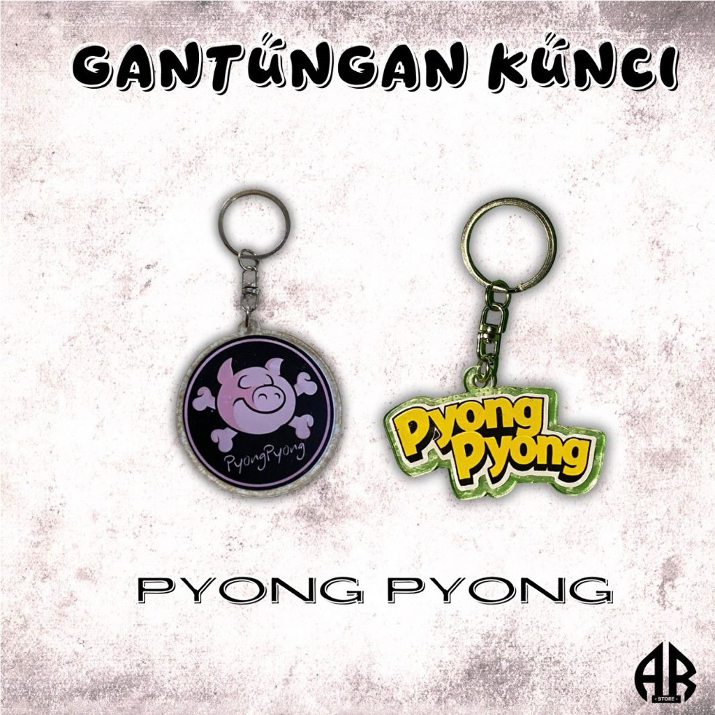 Gantungan Kunci Pyong Pyong Band Pop Punk Rock Metal Skena Kalcer Keychain Ganci Akrilik