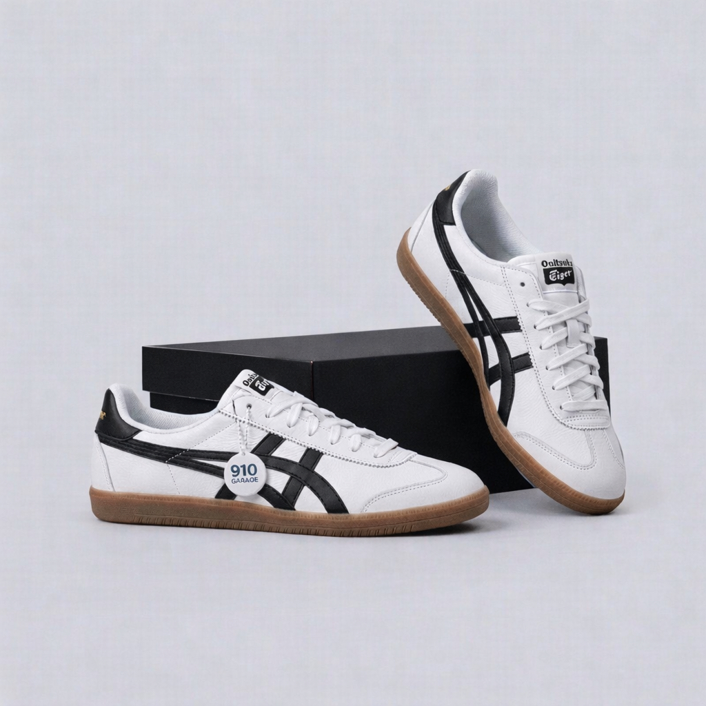Sepatu Onitsuka Tiger Tokuten White Black Gold Sepatu Sneakers Pria Wanita Trend 2026