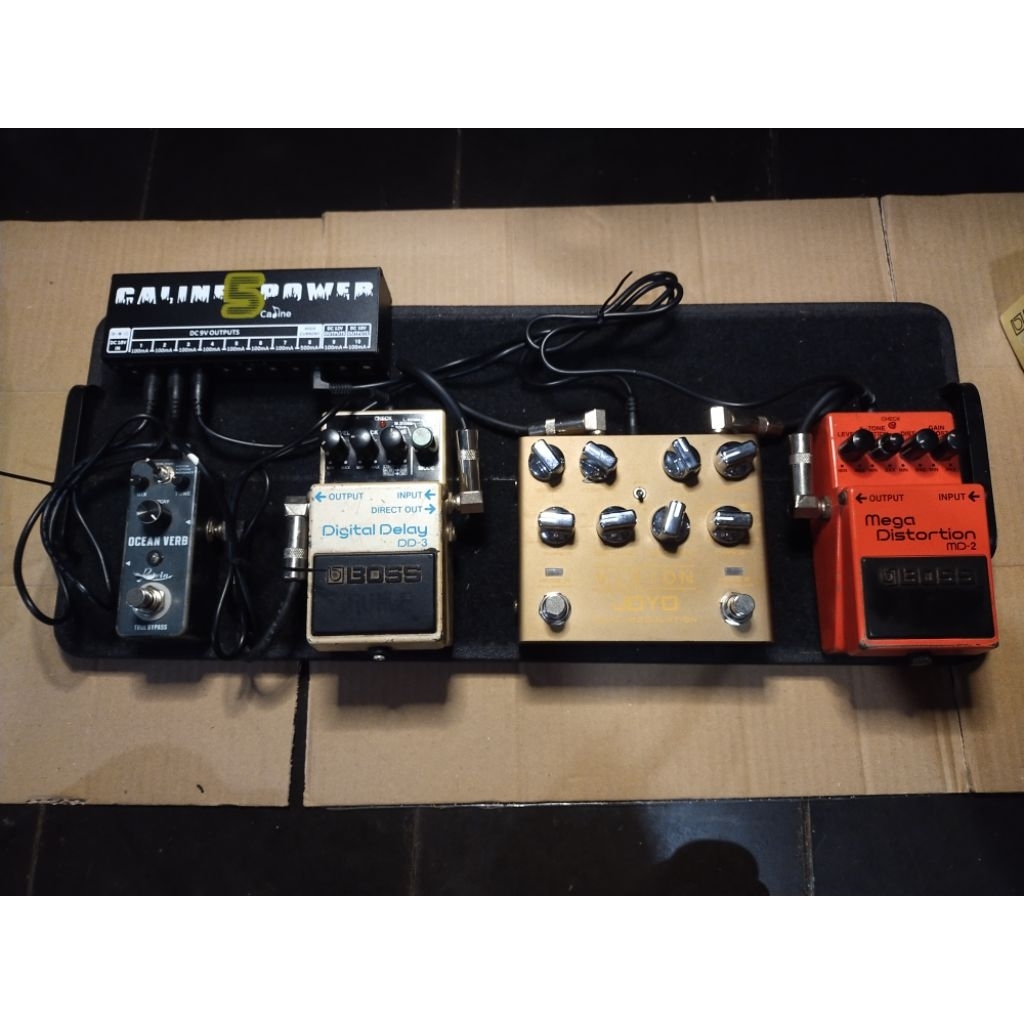 1 SET PEDAL EFEK GITAR STOMPBOX LENGKAP SIAP PAKAI Efek Gitar Boss