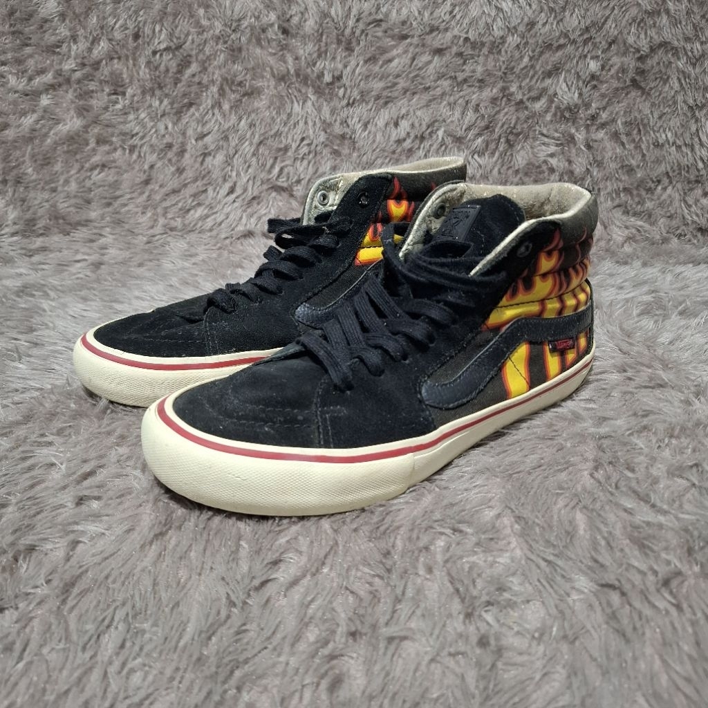 sepatu Vans x Thrasher sk8 hi pro original