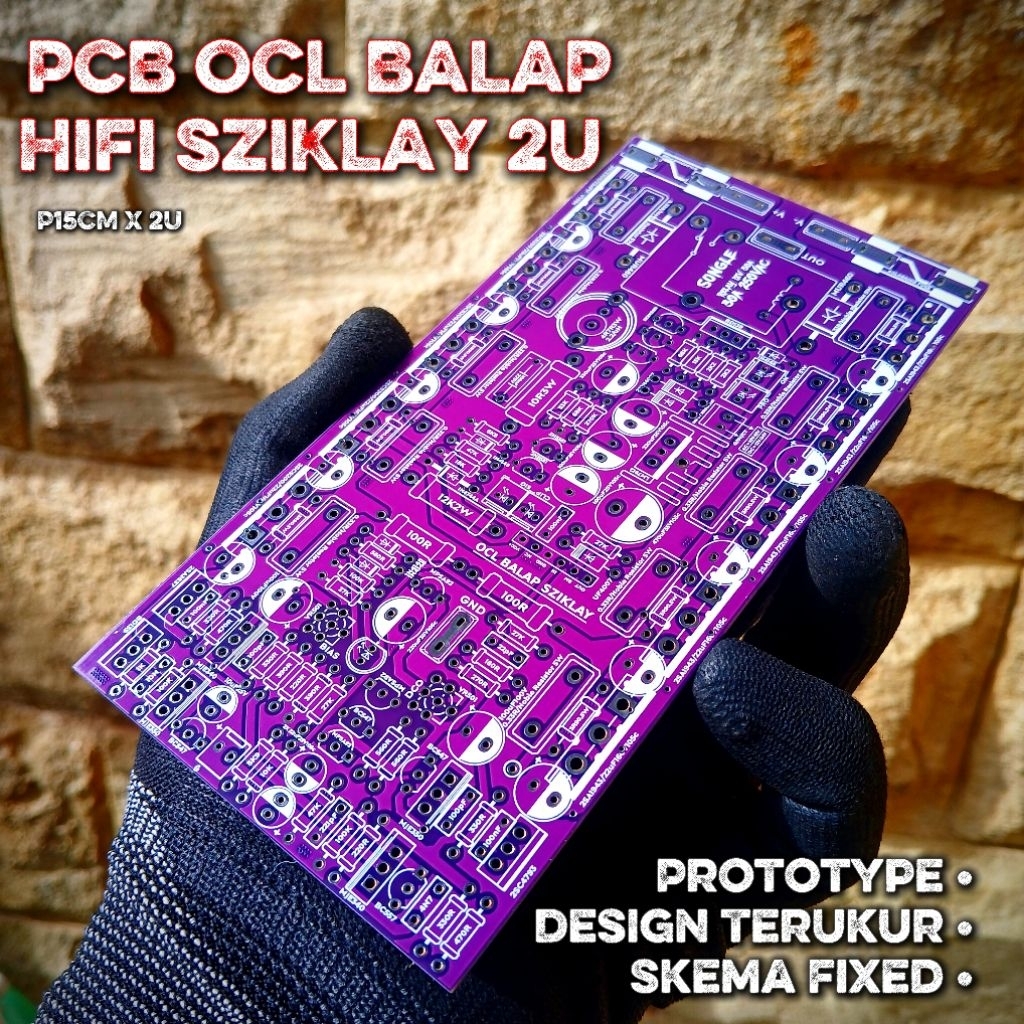 PCB OCL BALAP SZIKLAY 2U | Toplologi Sziklay | 15cm | Ex Limiter , Protek