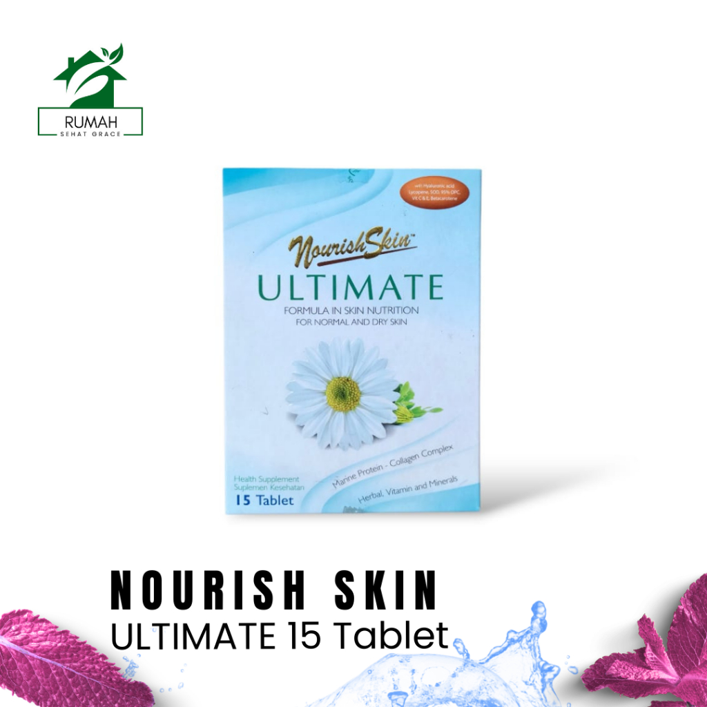 RSG (ECER) NOURISH SKIN ULTIMATE 1 Tablet untuk Kulit Kencang dan Cerah