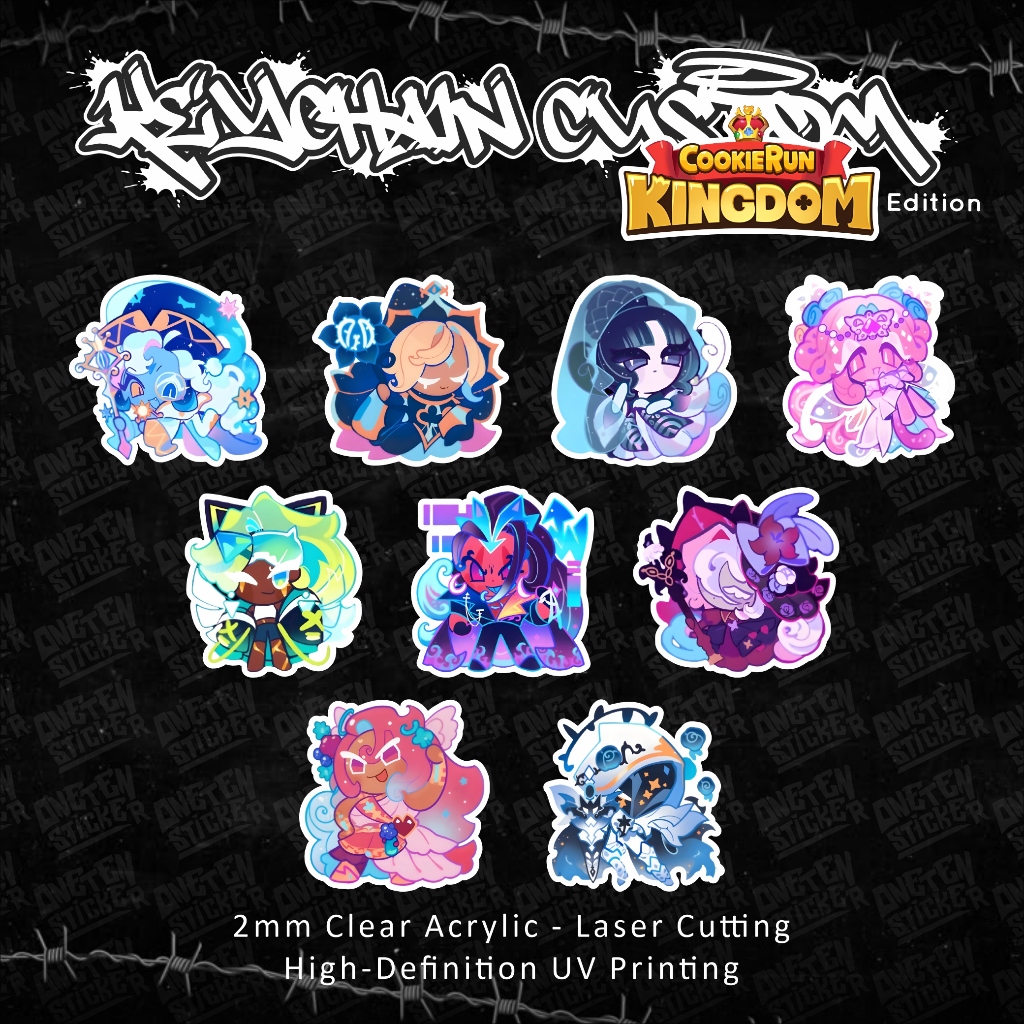 GANCI AKRILIK COOKIE RUN KINGDOM - COSTUME LEGENDARY | ONE TEN STICKER
