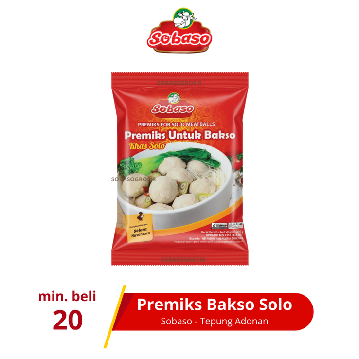 Tepung Premiks Merah untuk Bakso Solo Sobaso 250gr