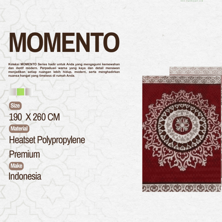 KARPET PERMADANI MOMENTO 190 X 260 - DK