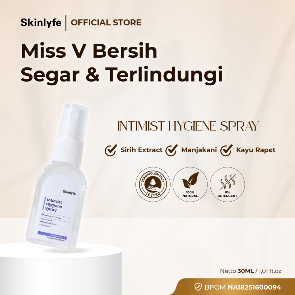 Skinlyfe Intimate Spray Miss V Pengharum Kewanitaan Pembersih Miss V BPOM