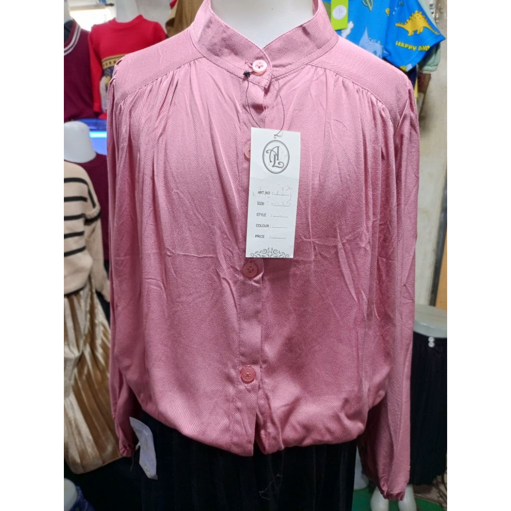 promo atasan blus kemeja anak perempuan 7 - 10 tahun