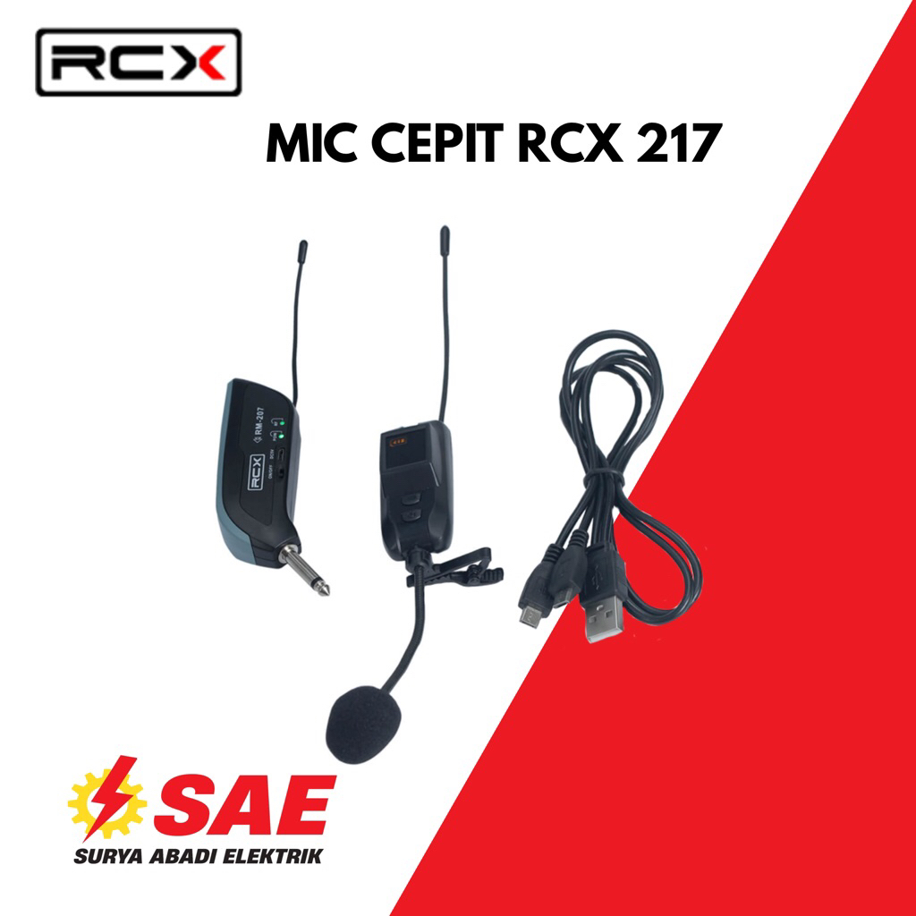 Mic clip on cepit RCX RM-217 singgel 207