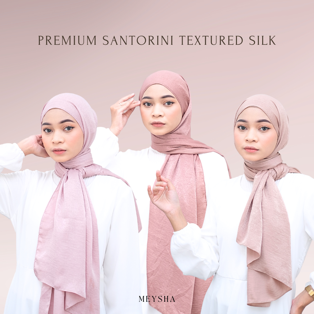 Luxury Pashmina Santorini Silk | Pashmina Textured Silk | Original Pashmina Malay Silk | Pashmina Lu