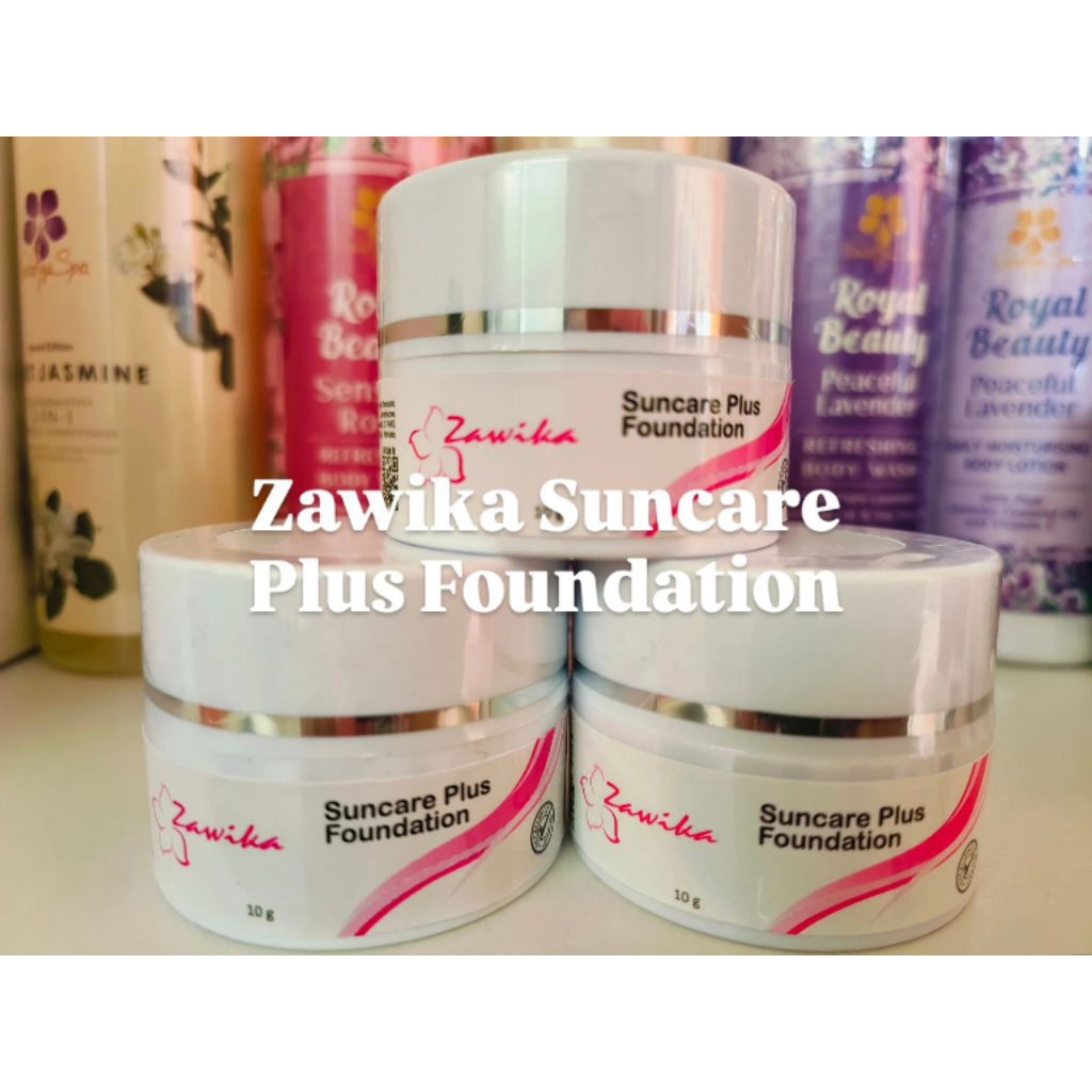 ZAWIKA Sunscreen with Foundation Original Asli pabrik