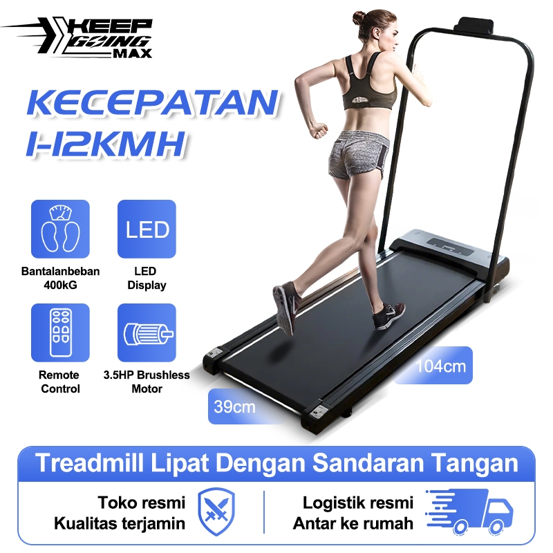 NEW Treadmill Motorized Treadmill Elektrik Treadmill Lipat Treadmill Portable Running Pad