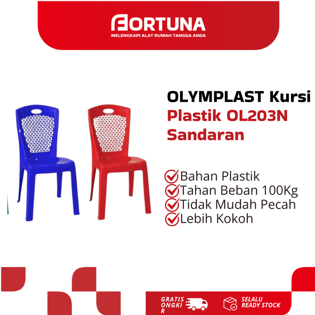 OLYMPLAST Kursi Plastik OL203N Sandaran