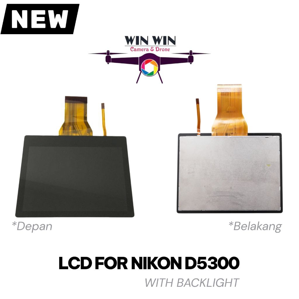 Lcd for nikon D5300 Backlight New Bergaransi