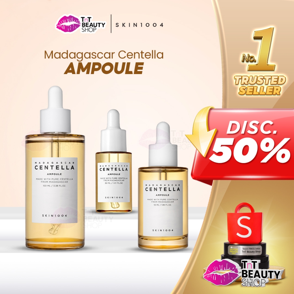 SKIN1004 Madagascar Centella Ampoule 30ml - 55ml - 100ml - Serum Wajah - SKIN 1004 | TnT Beauty Shop