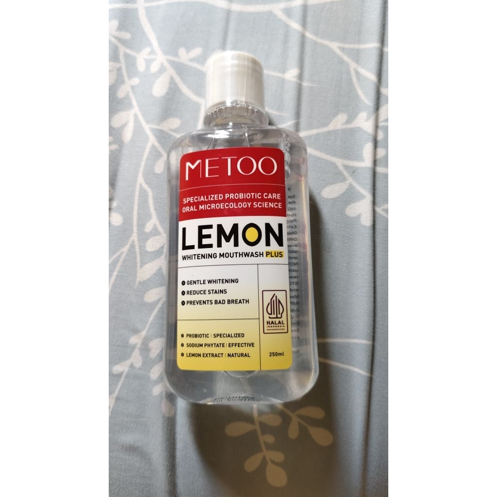 metoo mouthwash lemon 250ml