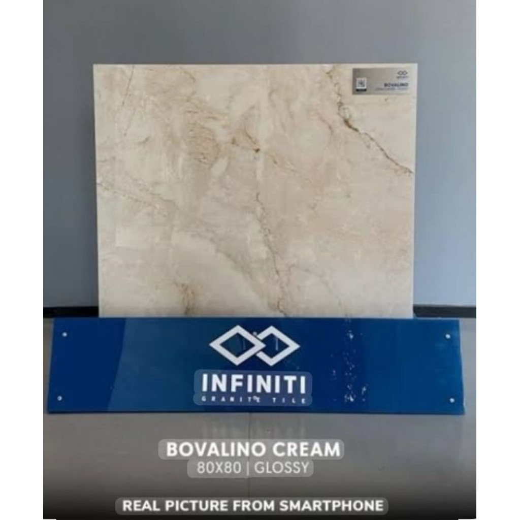 Granit lantai 80x80 bovalino cream infinity
