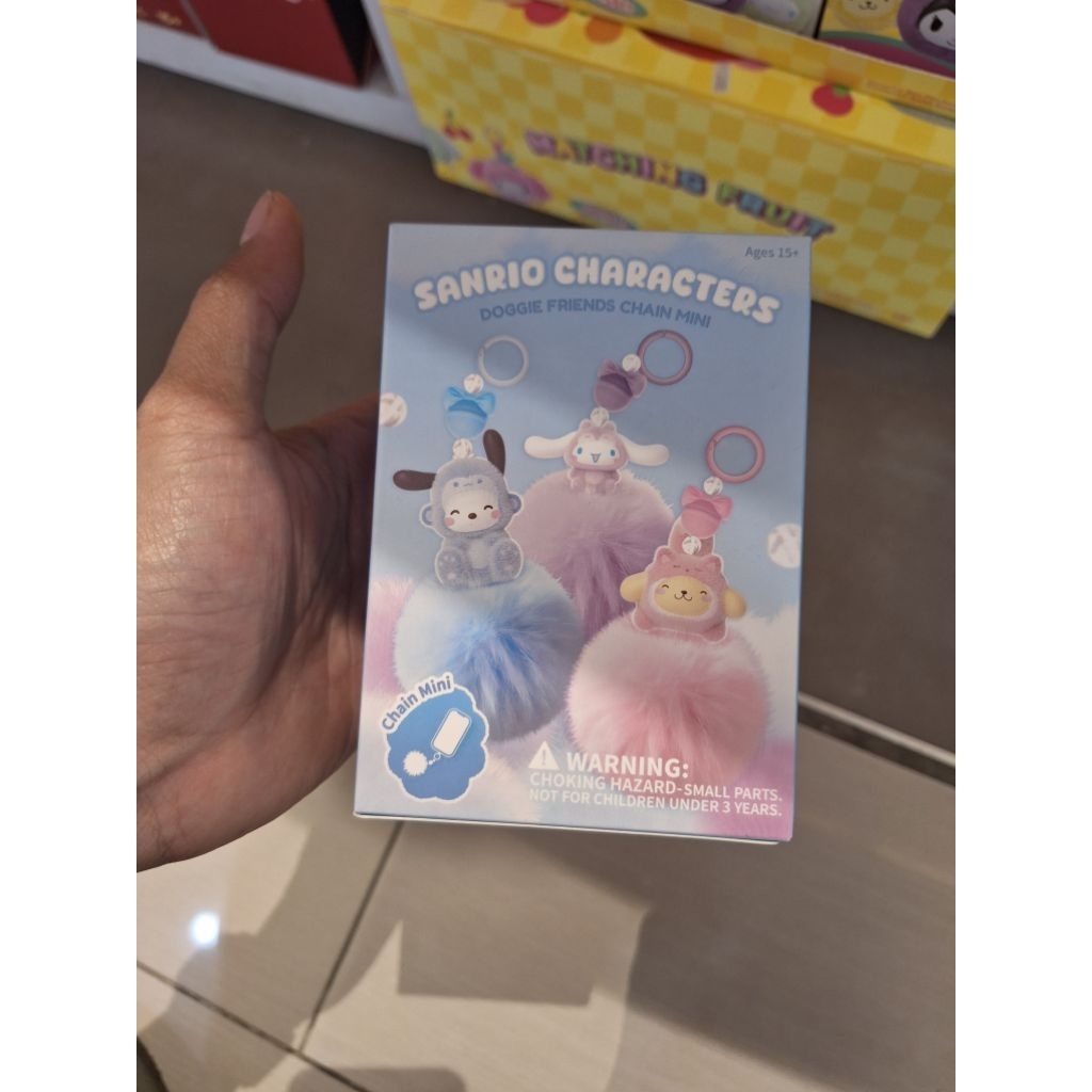 miniso pink x sanrio mini chain blindbox gantungan boneka