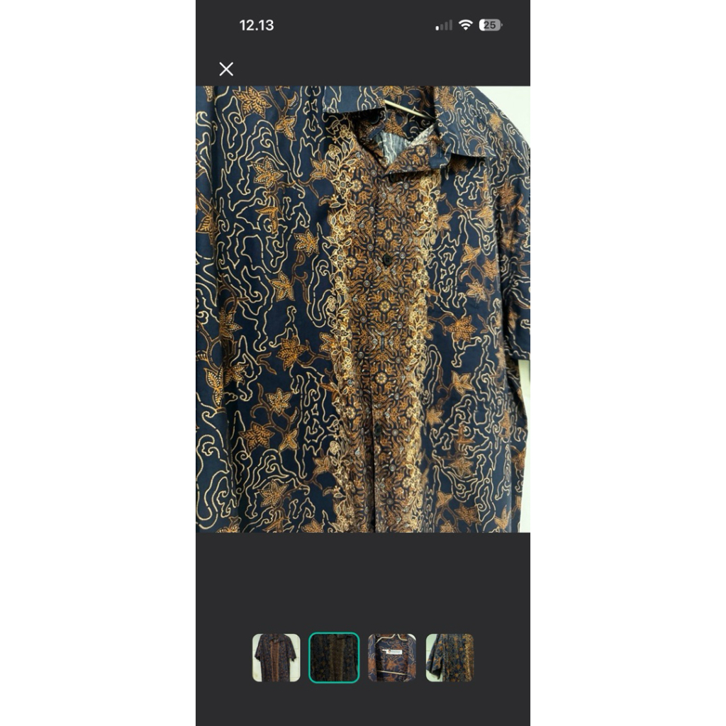 kemeja Batik Biru Keris Fashion (Batik Keris)