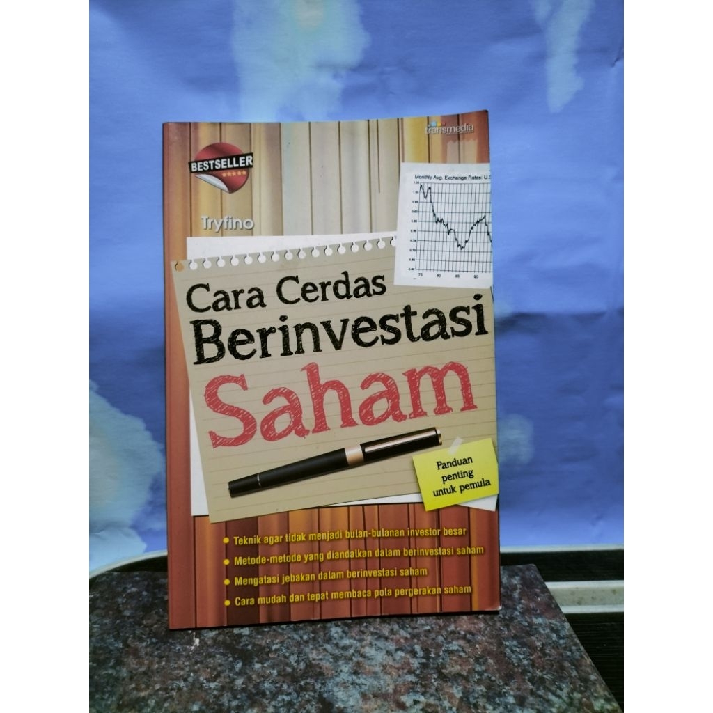 BUKU BEKAS CARA CERDAS BERINVESTASI SAHAM OLEH TRYFINO