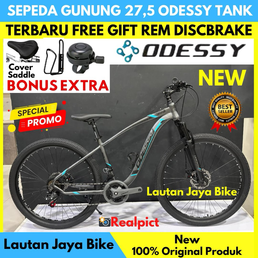 Sepeda Gunung MTB 27.5 ODESSY TANK Rem Discbrake New