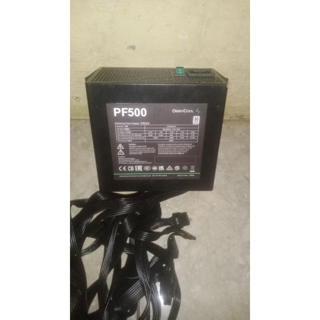 PSU deepcool pf 500 +80