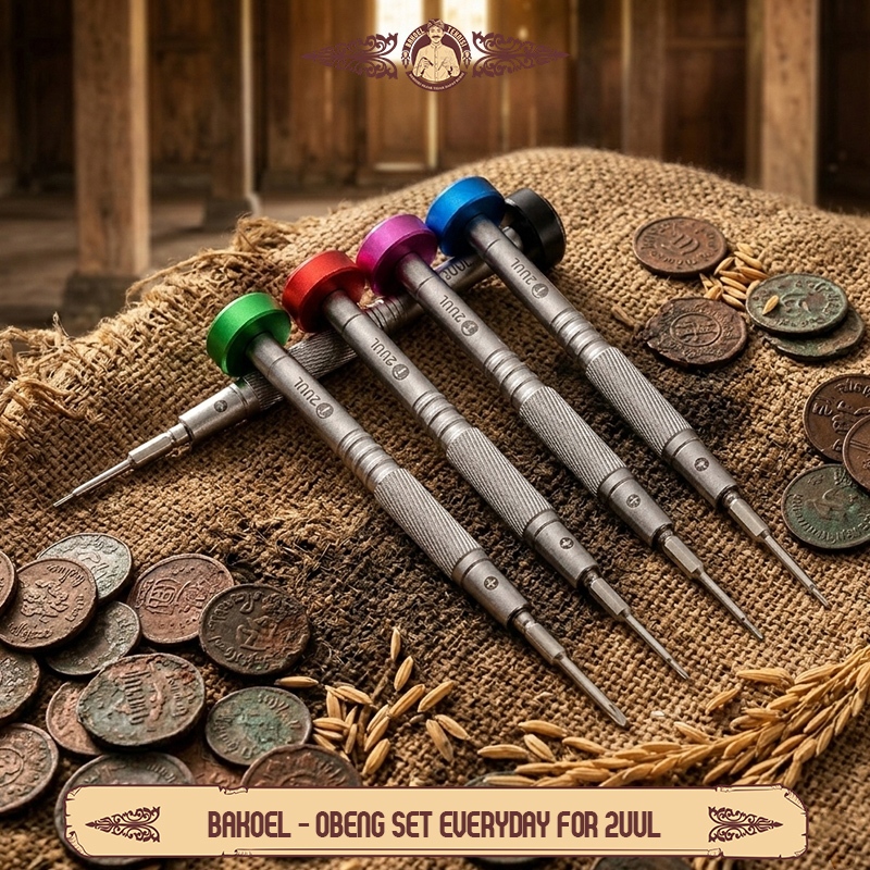 BAKOEL - Obeng Set Isi 5PCS 5IN1& Obeng Satuan For 2UUL / Obeng Set 2UUL Everyday 2D 5IN1 / Obeng 2U