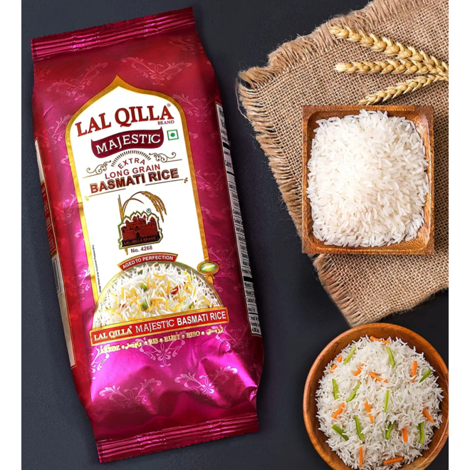 Beras Basmati LAL QILLA Majastic Kemasan Bag Asli 1kg Original Basmati Rice